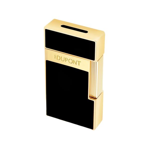 S.T. Dupont Biggy Gold & Siyah Lacquer Çakmak 25222 - Brand New 2025