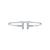 Tiffany T Diamond Wire Bracelet in White Gold Medium size - Like New 2023
