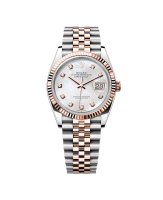 Rolex Datejust 36mm Steel/Rose gold 126231 Mother of Pearl with Diamond dial - Brand New 2024