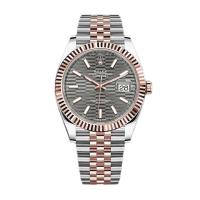 Rolex Datejust 41 Fluted Grey dial Steel/Rose Gold 126331-0020  - Brand New 2024