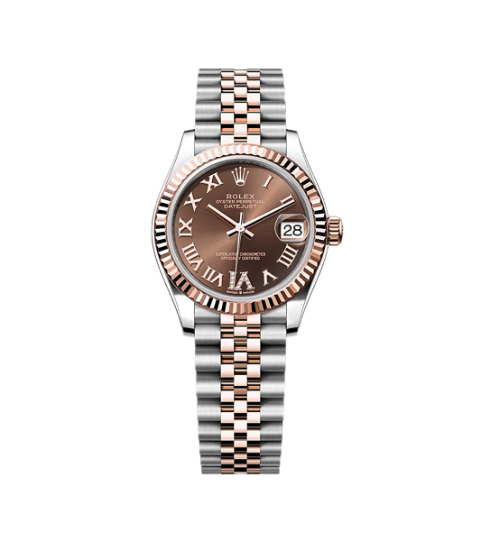Rolex Datejust 31mm 278271 Chocolate VI diamond Dial Steel/Rose Gold Jubilee - Brand New 2026